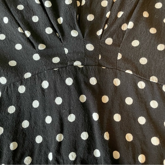 Urban Outfitters Polka Dot Button-Back Blouse - Picture 5 of 7